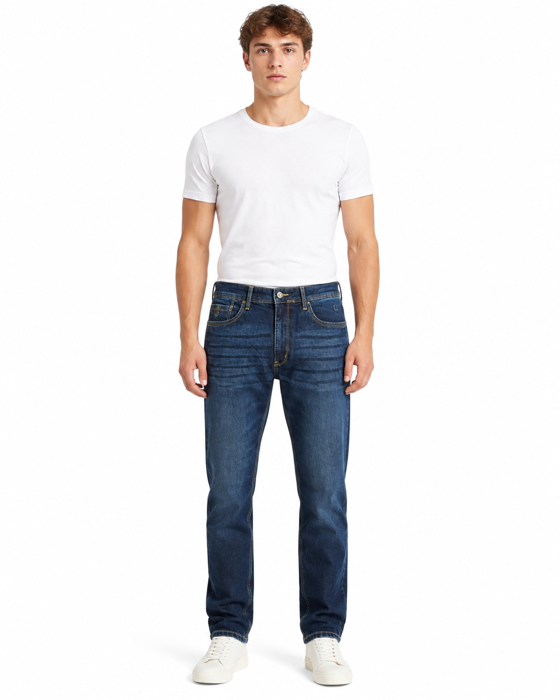 Men’s Premium Stretch Regular Fit Jeans – Stonewash
