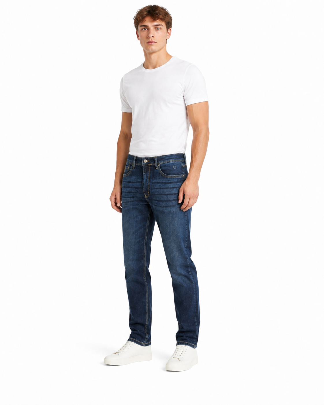 Men’s Premium Stretch Regular Fit Jeans – Stonewash