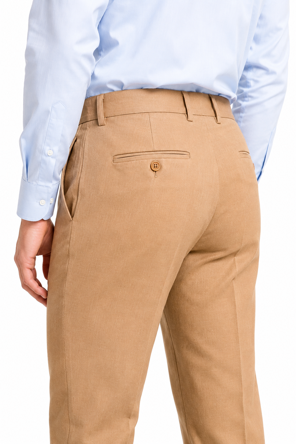 Men’s Premium Linen Office Trousers – Tan